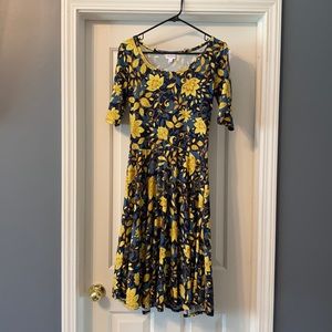 LulaRoe Nicole Floral Dress
